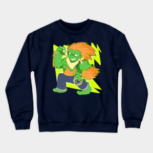 Chibi Fighter: Blanka Crewneck Sweatshirt